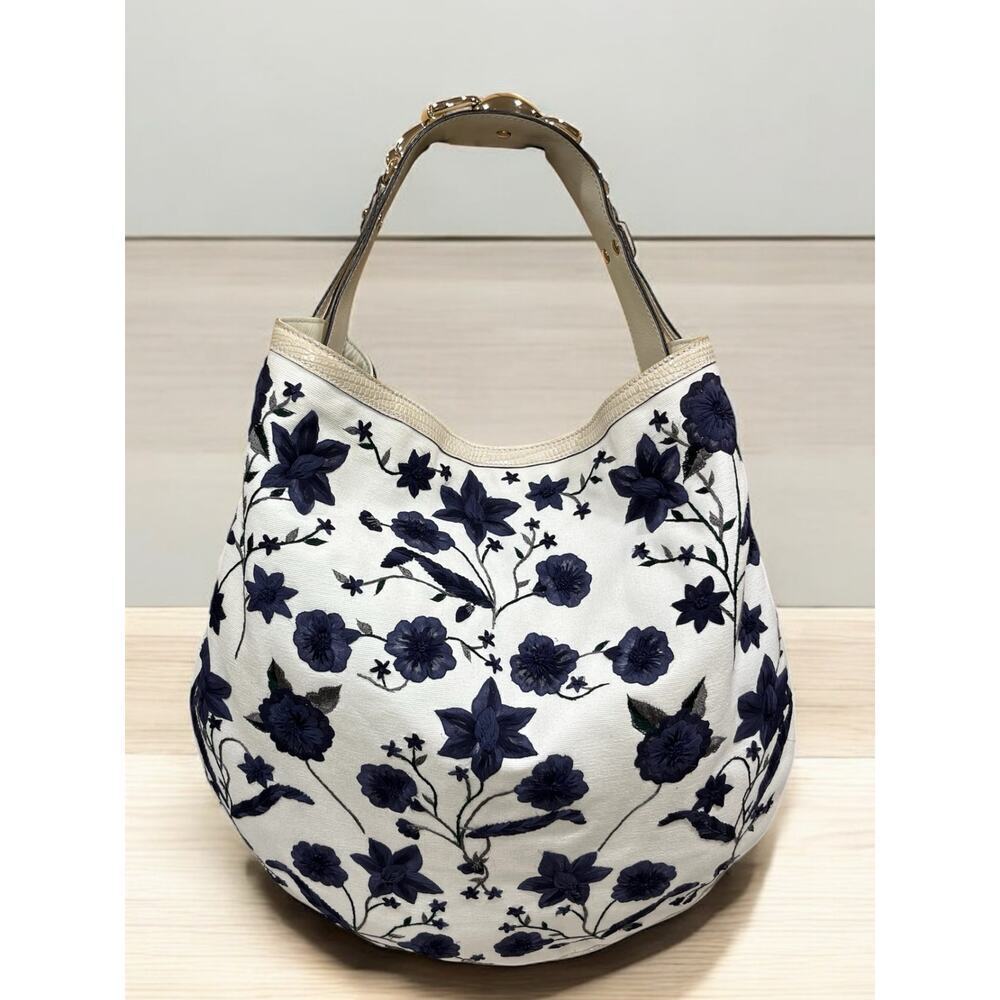 GUCCI 171295 Flora Wave Hobo Bag - Picture 2 of 16